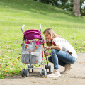 Sac à langer pour bébé - Sac fourre-tout en coton avec un matelas à langer, bandoulière réglable-HCDP0039